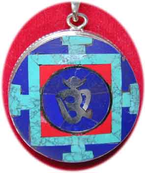 Inlay   Mandala OM Anh�nger