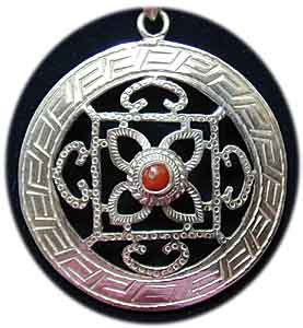 Inlay  Anh�nger mit Symbol des allessehenden Auges