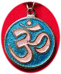 OM Amulett  Emaille
