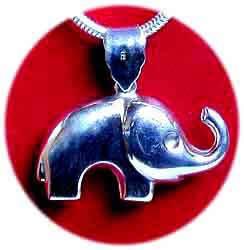 Silber Anh�nger Elefant