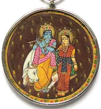Liebesamulett Radha Krishna