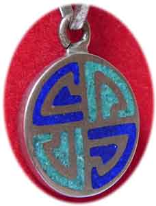 Inlay Anh�nger Keltisches Kreuz