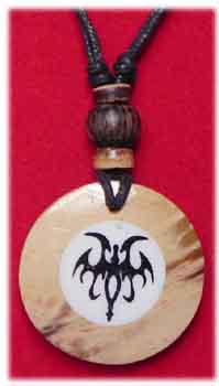 Amulett Anh�nger am Stoffband