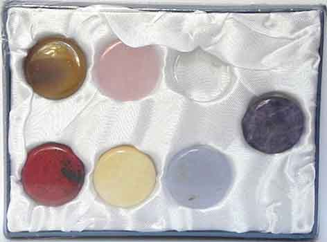 Chakra Set mit 7 Edelsteinen