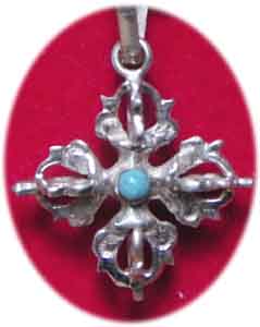 Doppel Vajra Amulett 