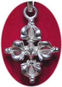 Doppel Vajra Amulett 