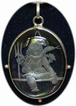 Shiva Amulett Bergkristall