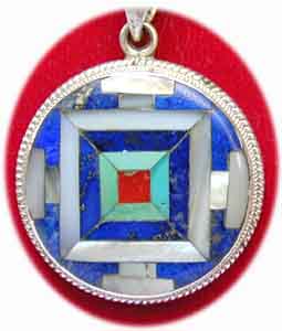 Inlay-Mandala -Anh�nger