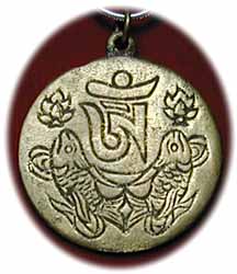 Gl�cksamulett mit Fischen 