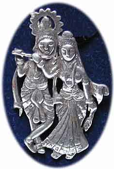 Liebesamulett Radha Krishna