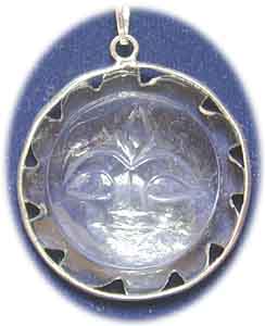 Sonnenamulett Anh�nger Kristall