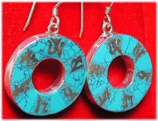 Inlay Mantra Ohrringe 