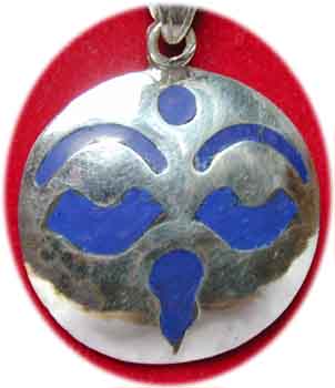 Inlay  Anh�nger mit Symnbol des allessehenden Auges